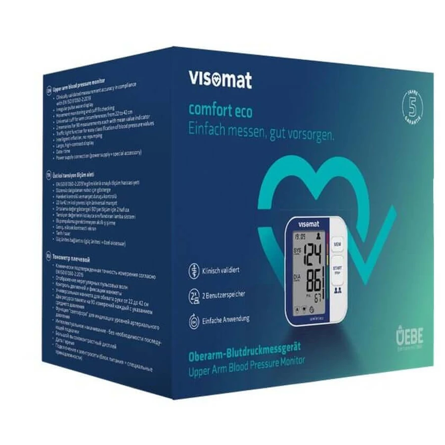 Visomat Comfort eco upper arm blood pressure monitor 1 pc