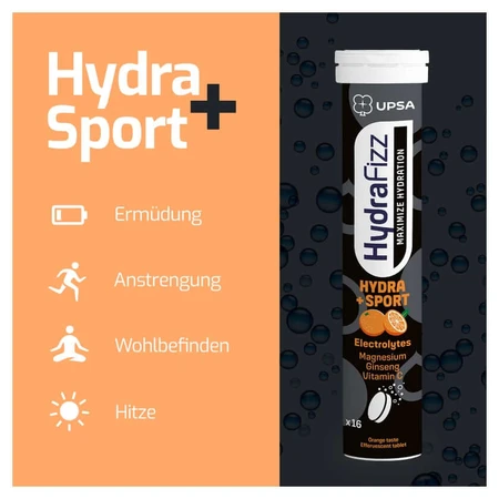 UPSA Hydrafizz Sport Orange 16 pcs.