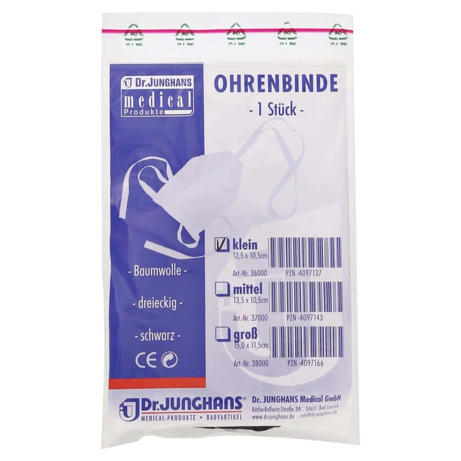 Ear bandage triangular small 10.5x12.5 cm 1 pc