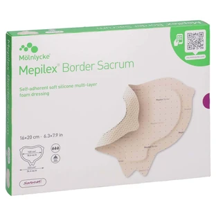 Mepilex Border Sacrum pansement mousse 16x20 Cm stérile 5 pcs