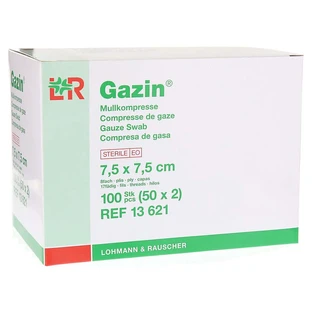 Gazin compresas de gasa 7,5x7,5 cm estéril 8x 50X2 uds.
