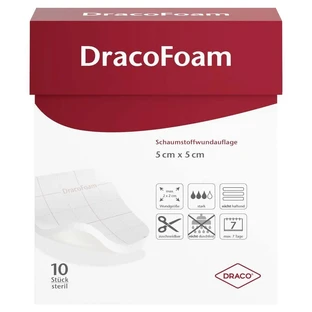 Dracofoam foam wound dressing 5x5 cm 10 pcs.