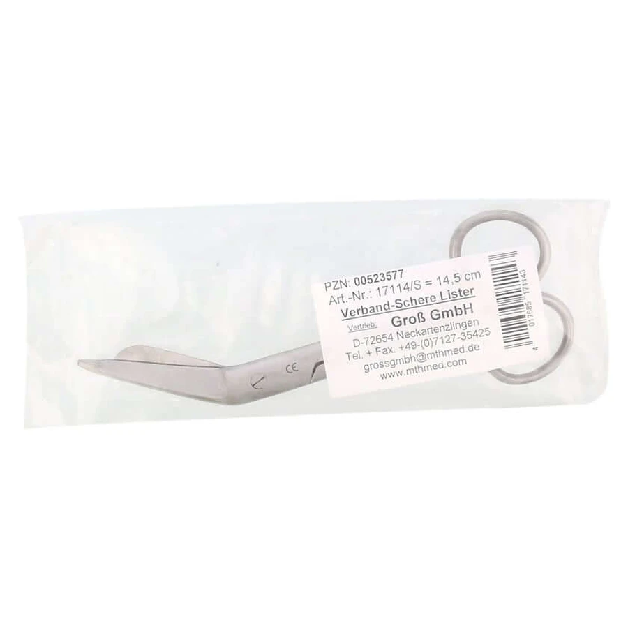 Bandage scissors Lister 14.5 cm polished ros 1 pc