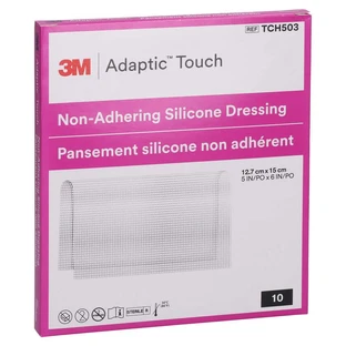Adaptic Touch 12,7x15 cm non adhésif.Sil.W 10 pcs.