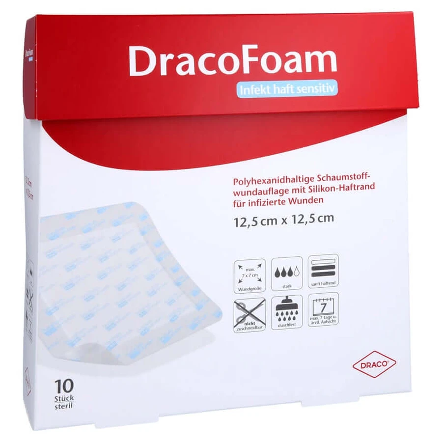 Dracofoam Infekt haft sensitiv Wundauf.1 10 St