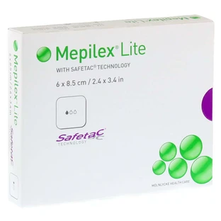 Mepilex Lite foam dressing 6x8.5 cm ster 5 pcs.
