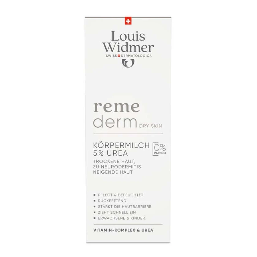 Widmer Remederm Leche Corporal Piel Seca 5% Urea O.p. 400 ml
