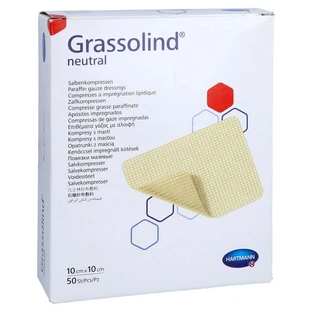 Compresses de pommade Grassolind 10x10 cm ste 50 pcs.