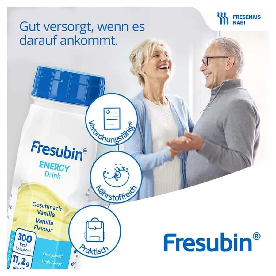 Fresubin Energy Trinknahrung Vanille 6X4X200 ml