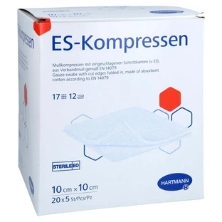 Es-compressen steriel 10x10 cm grootverpakking 20X5 st.