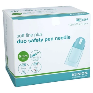 Klinion Soft Fine Plus Duosafety Pen-nad.5 Mm 30 G 100 pcs