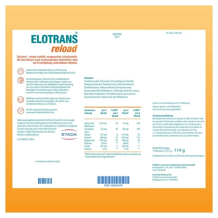 ELOTRANS reload Orange Doppelpack 2X15X7,57 g