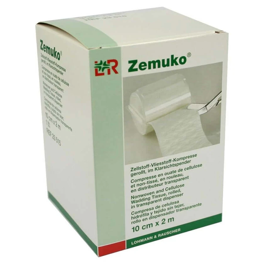 Zemuko Kompressen gerollt 2mx10cm 23515 1 St