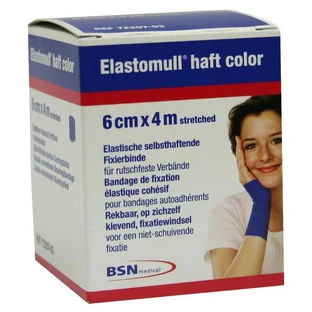Elastomull adhesivo 4mx6cm vendaje de fijación azul 1 ud.