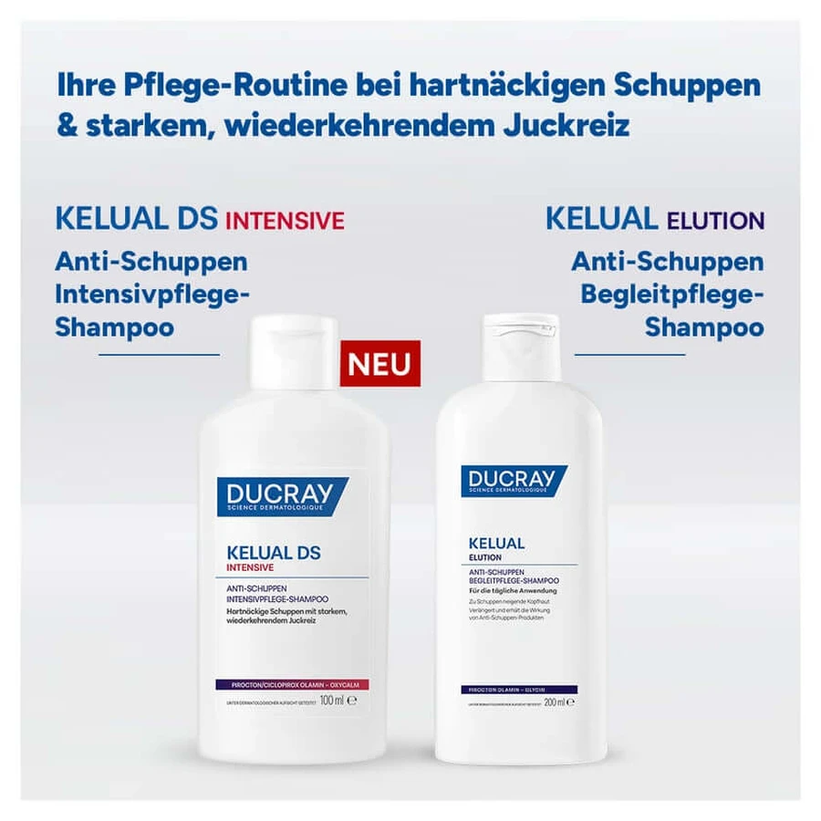 Ducray Kelual DS Int. shampoo dubbel p. 2X100 ml