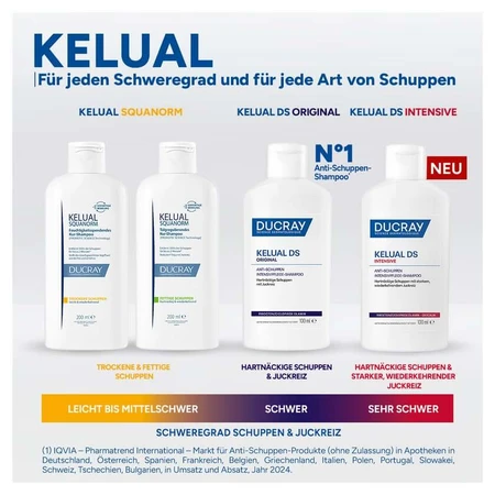 Ducray Kelual DS Int. shampoo dubbel p. 2X100 ml