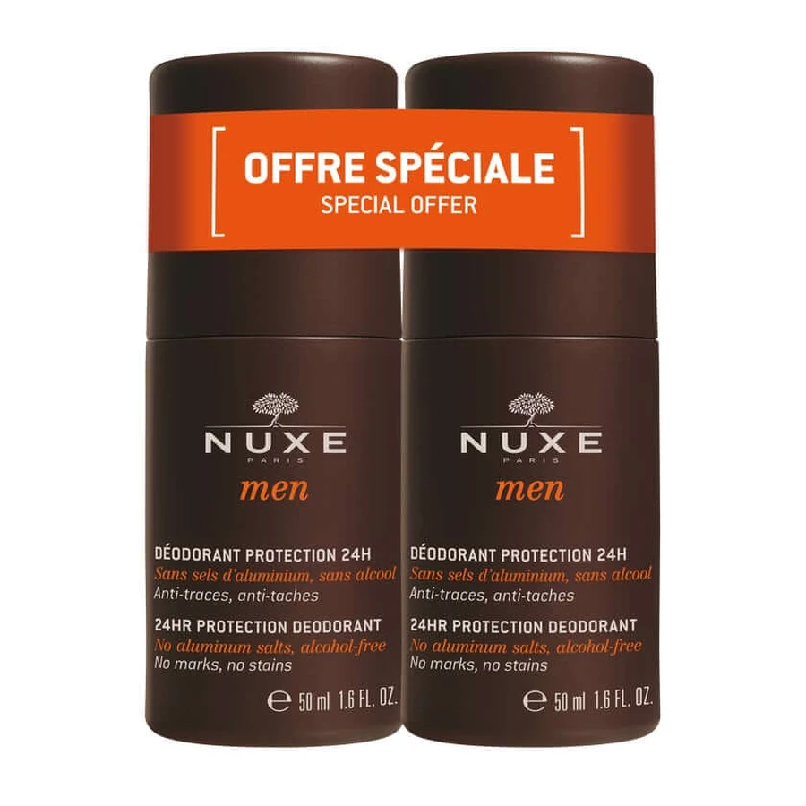 NUXE Men Deodorant Protection 24h Double 2X50 ml
