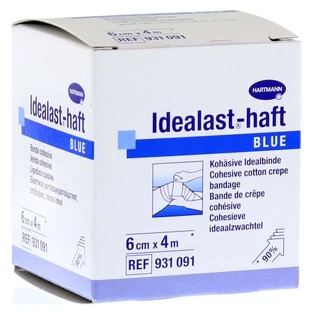 Bandage coloré Idealast-haft 6 cm x 4 m bleu 1 pc