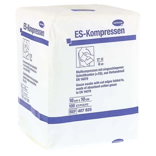 Es-compressen niet-steriel 10x10 cm 8-voudig 100 st.