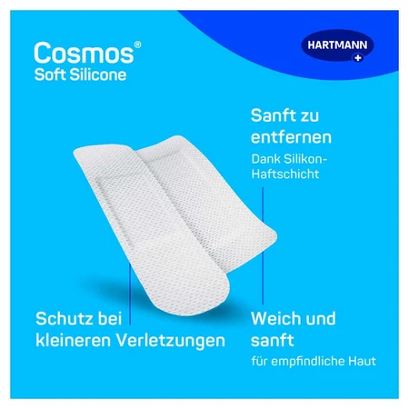 Cosmos zachte siliconenpleisterstrips 2 Gr 8 st