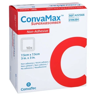Convamax Superabsorber Niet-klevend 7,5x7,5 cm 10 st.