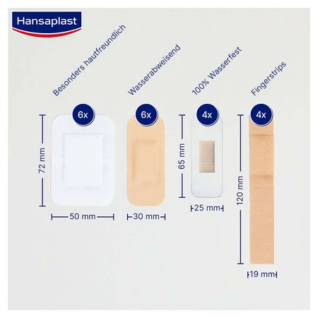 Hansaplast Erste Hilfe Pflaster Mix 20 St