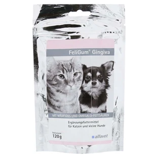 Feligum Gingiva Kauwdruppels voor katten/kleintjes 120 g