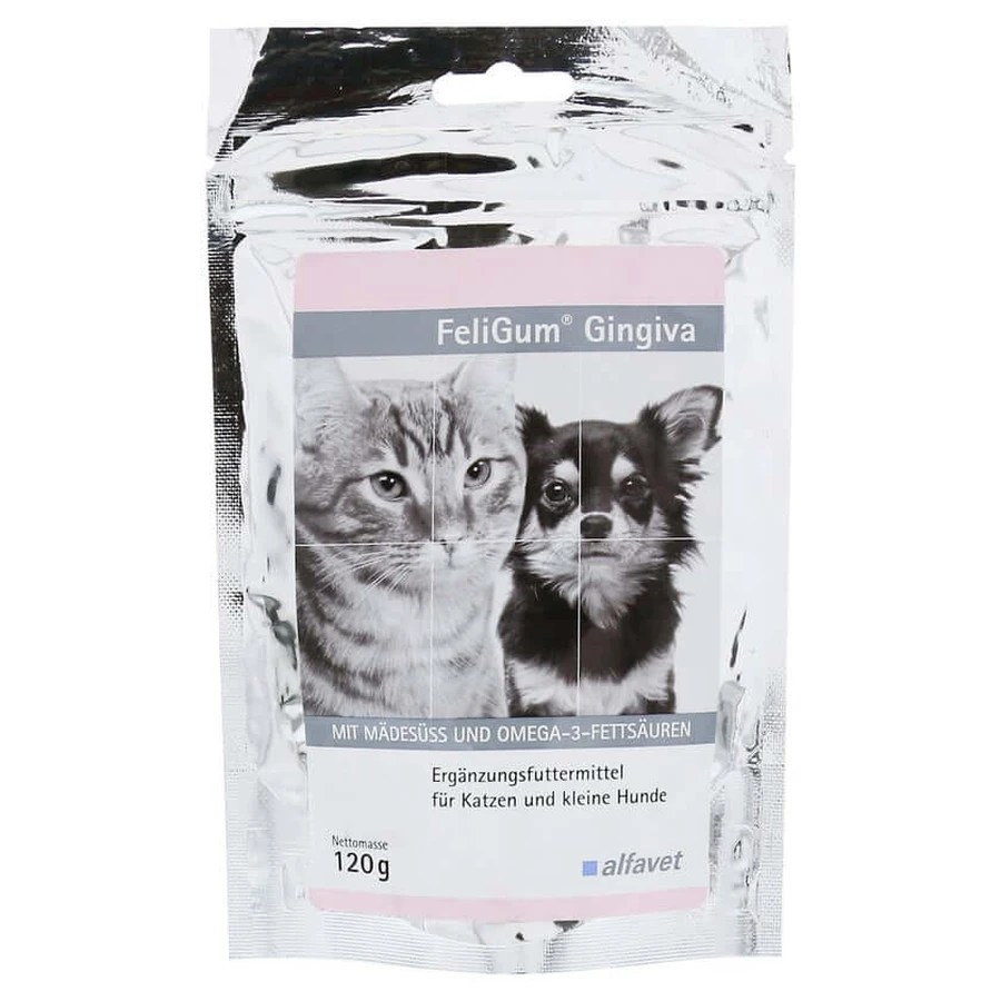 Feligum Gingiva Kauwdruppels voor katten/kleintjes 120 g