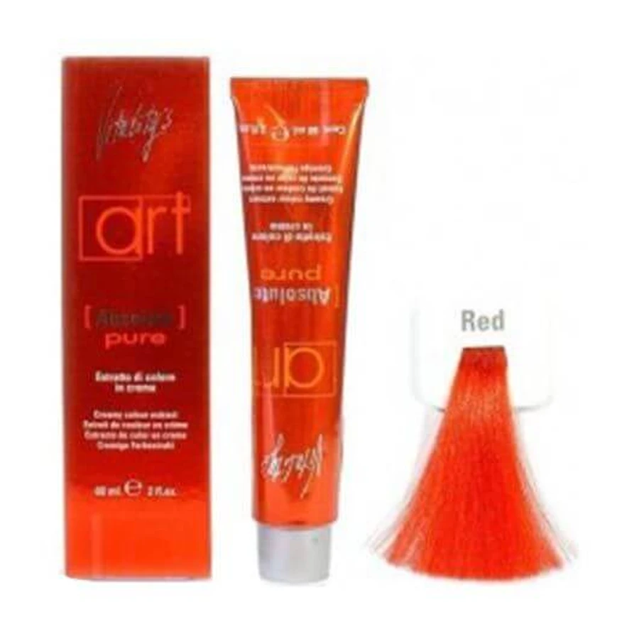 Permanent hair dye Vitality's Art Absolute with Ammonia Pure Red Fortifying Color 60 ml