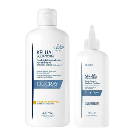 DUCRAY KELUAL Trockene Schuppen Set 400+200 ml