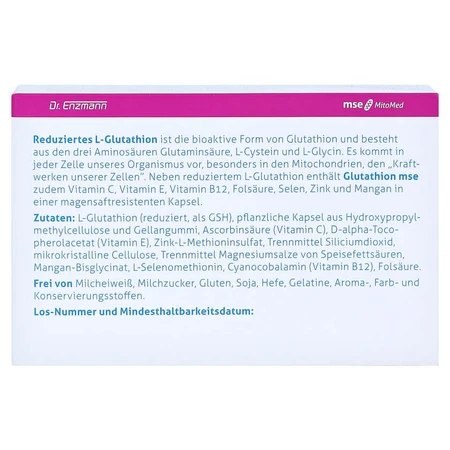 Glutathione MSE gastro-resistant capsules 60 Capsules