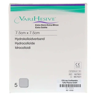 Varihesive Extra Thin 7.5x7.5 cm HKV hyd 5 pcs.