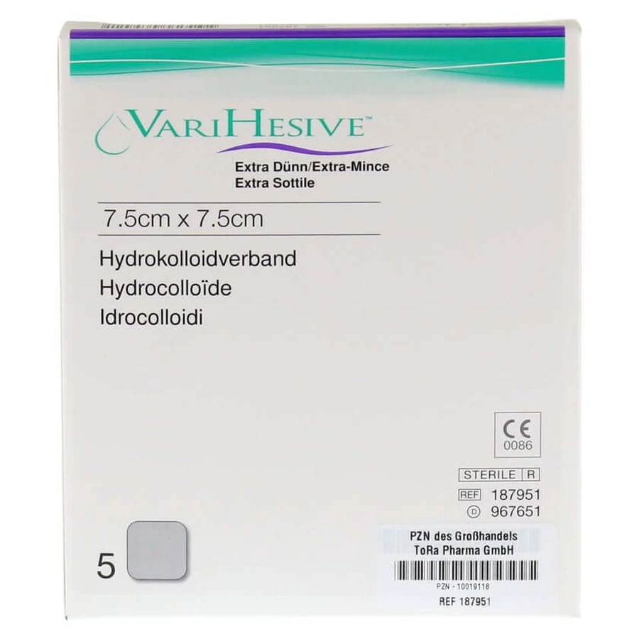 Varihesive Extra Thin 7.5x7.5 cm HKV hyd 5 pcs.
