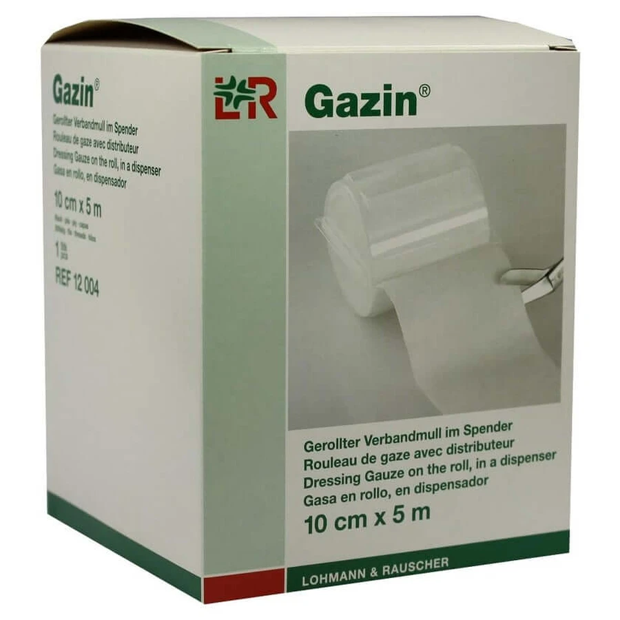Gazin Verbandmull 10 cmx5 m 8fach 1 St