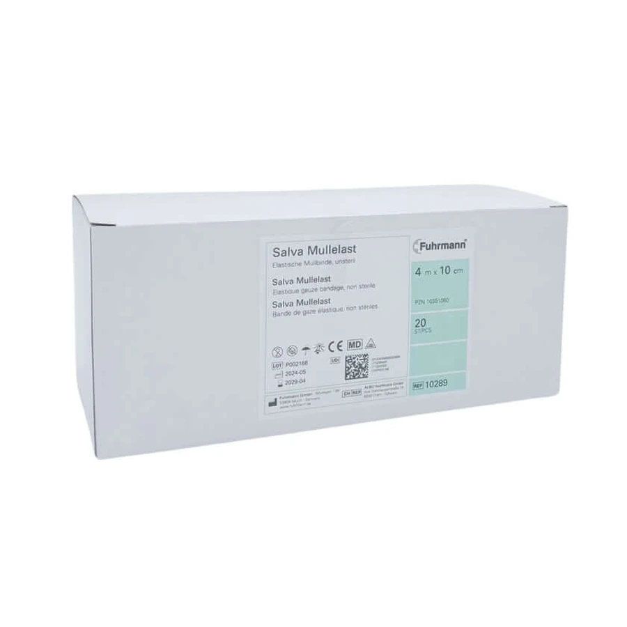 Gauze bandages Elastic 10 cmx4 m Salva Mul 20 pcs.