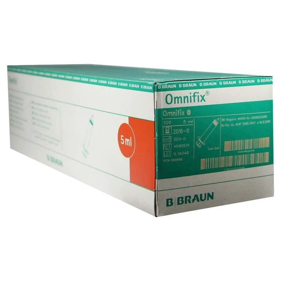 Omnifix Solo Spritzen 5 ml Luer latexfrei 100X5 ml