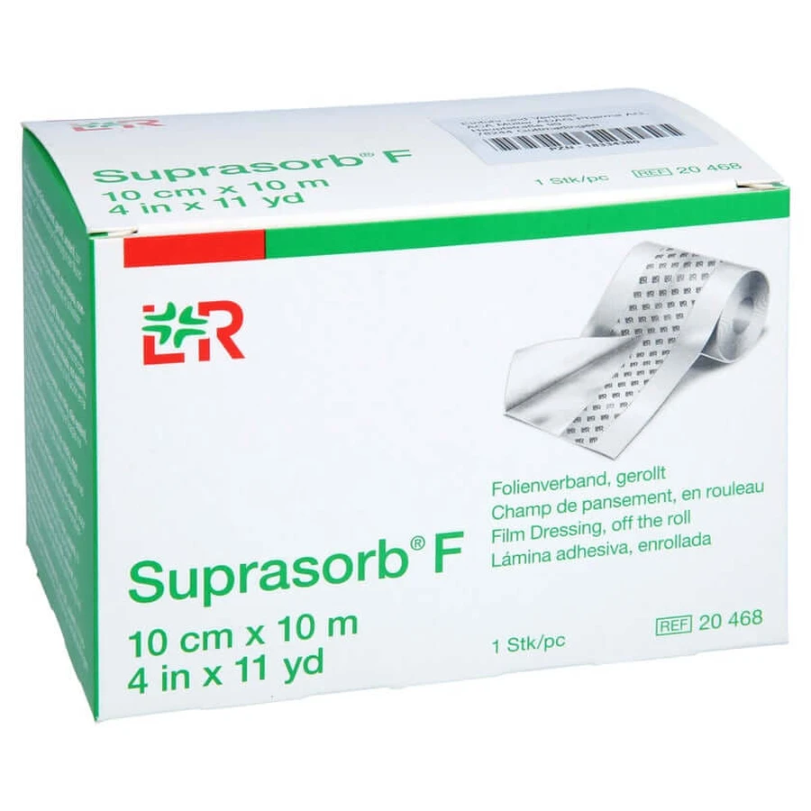 Pansement en film Suprasorb F 10 cmx10 m u 1 pc