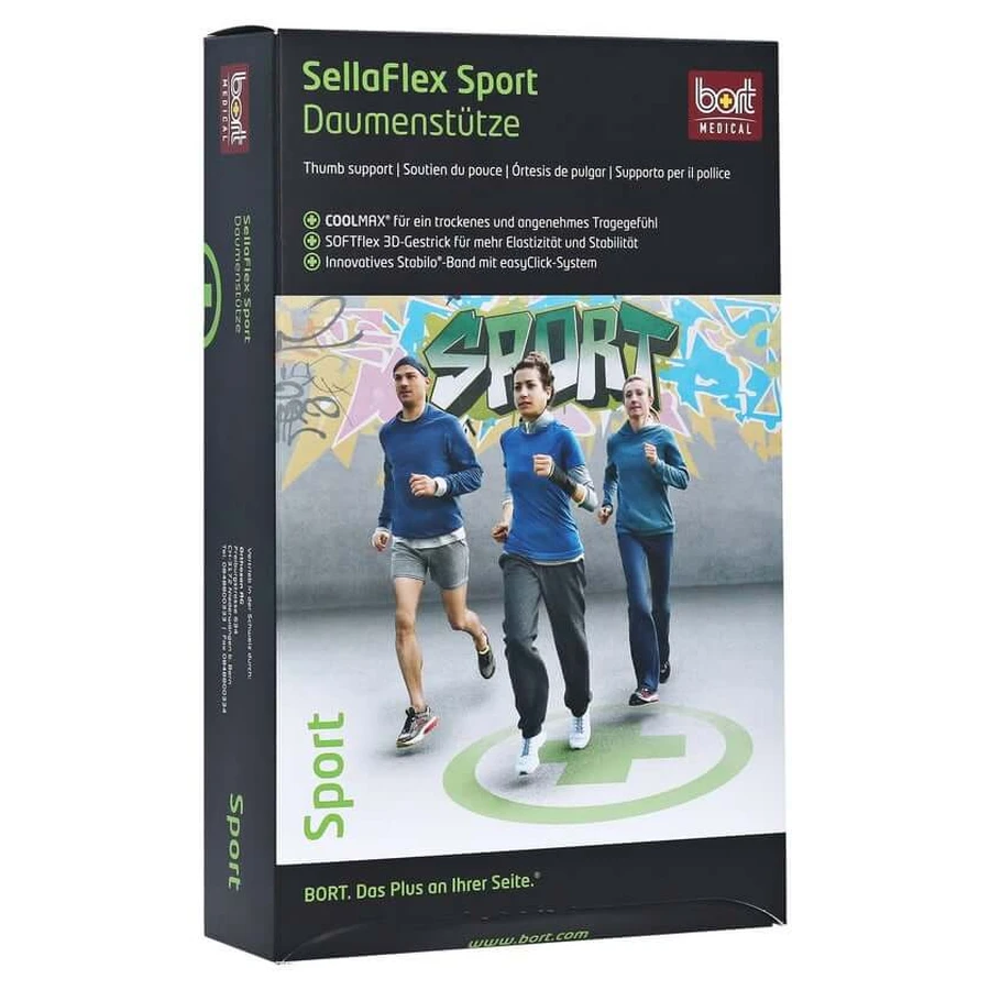 BORT Sellaflex Supporto per pollice Sport M nero 1 pz.