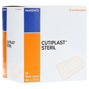 Pansament steril pentru răni Cutiplast 8x10 cm 50 buc