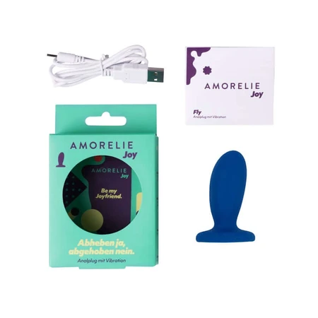 Plug anale AMORELIE Joy Fly con vibrazione 1 pz.