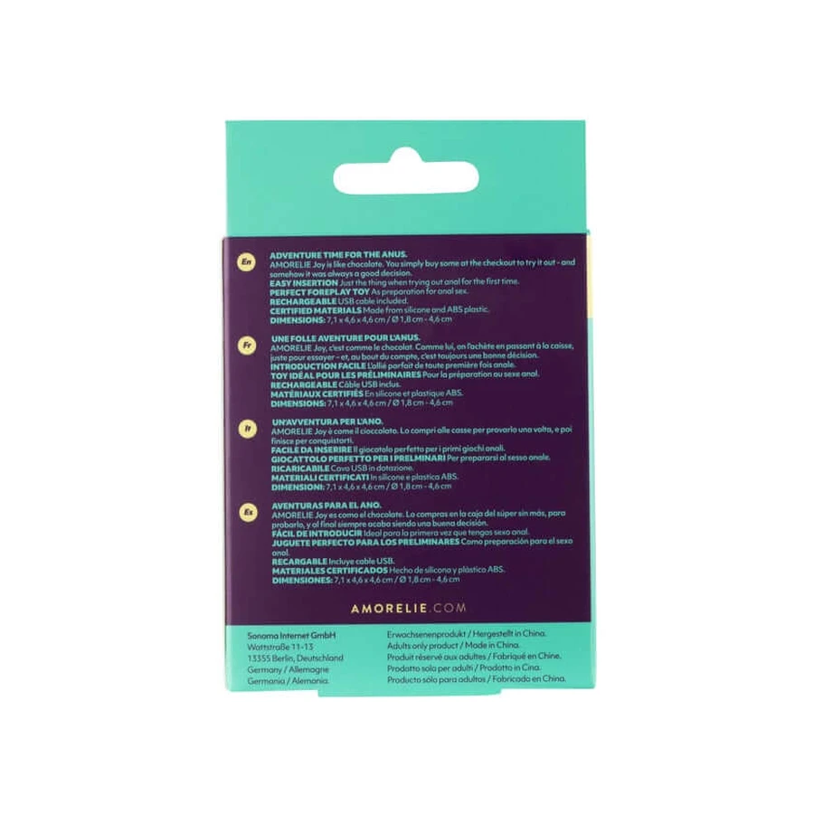 Plug anale AMORELIE Joy Fly con vibrazione 1 pz.