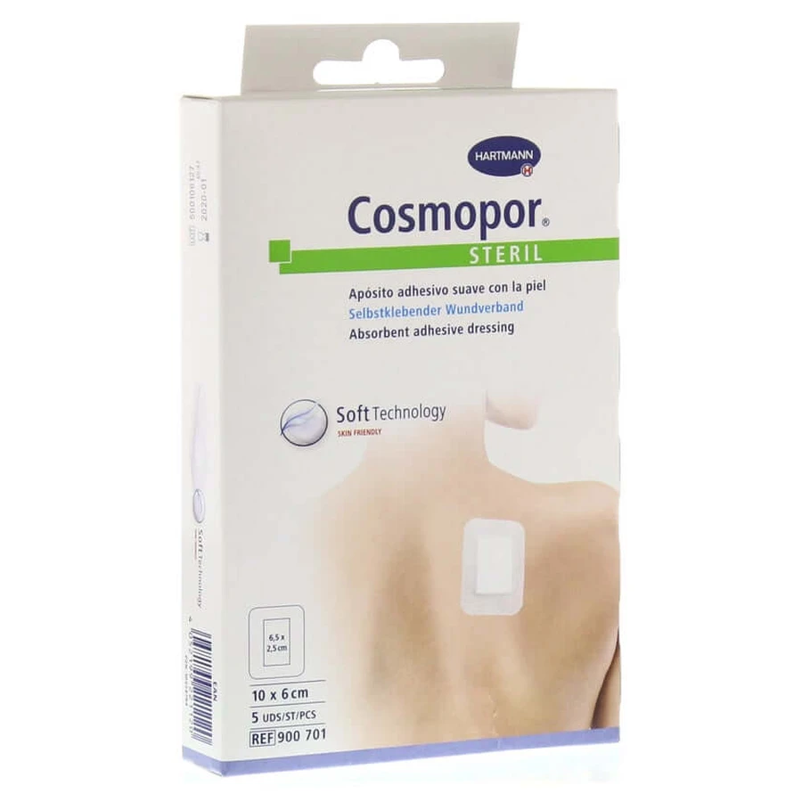 Cosmopor steriel 10 x 6 cm 5 st.