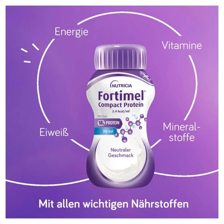 Fortimel Compact Protein 2.4 Kcal Neutral 8X4X125 ml