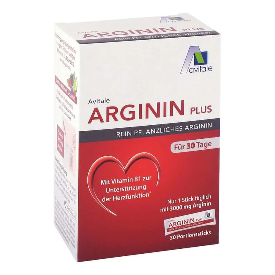 Arginina Plus Vitamina B1+B6+B12+Ácido Fólico Sticks 30X5.9 g