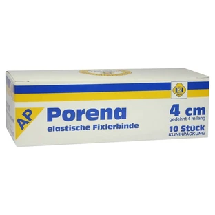 Porena elastic gauze bandage 4 cm white without cello 10 pcs.