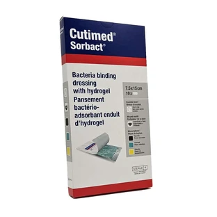 Cutimed Sorbact Gel Kompressen 7,5x15 cm 10 stuks.