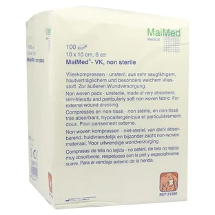 Non-woven compresses non-sterile 10x10 cm 6-fold 100 pcs.