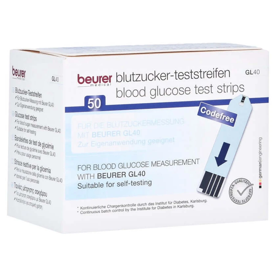 BEURER GL 40 Blutzuckerteststreifen 50 St
