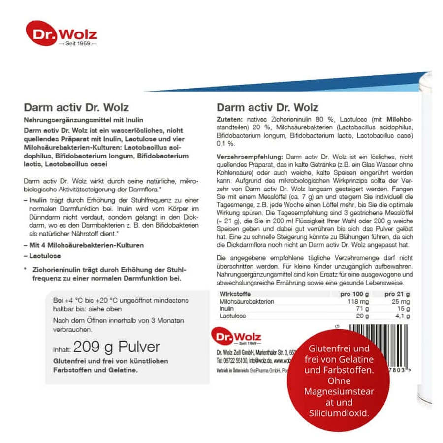 Wolz Darm activ 209 g