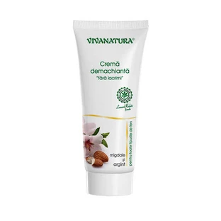 Crema limpiadora con almendras y plata coloidal, 75 ml, Vivanatura